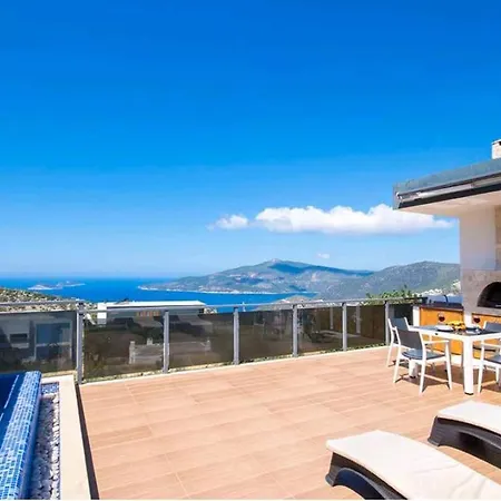Villa Kashoneymoonvillawith Indoorhotpool Andseaview Kas
